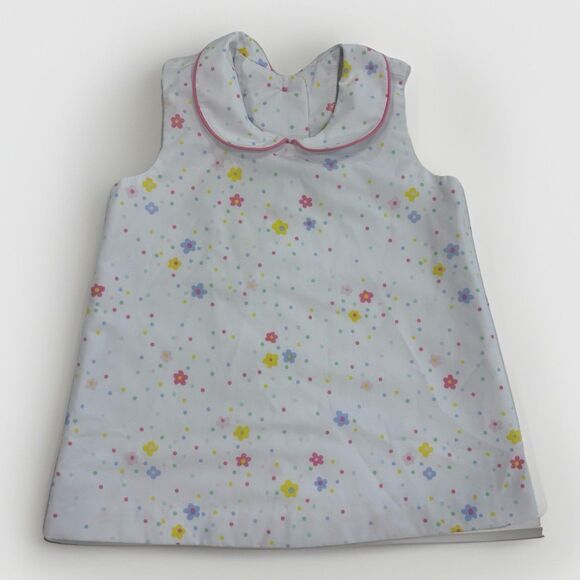 The Beaufort Bonnet Company Other - The Beaufort Bonnet Company Girls Dress 12-18 Months Floral White TBBC Collar